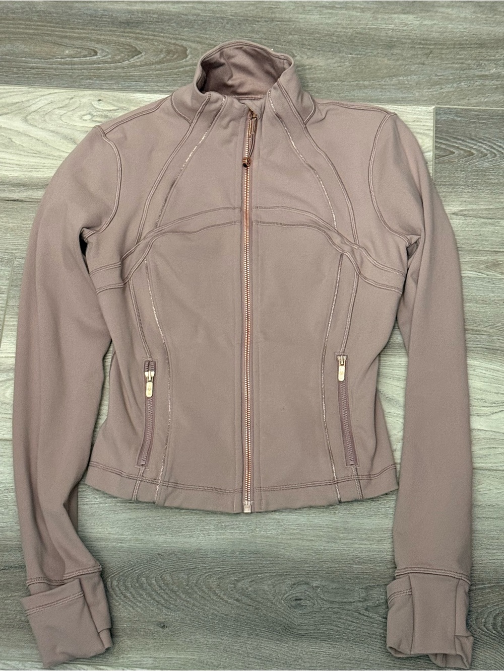 lululemon athletica twilight rose gold define cropped jacket luon